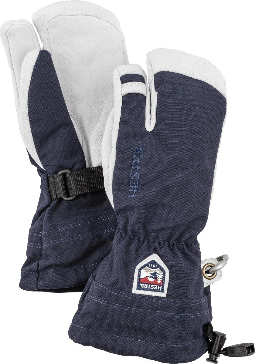 Hestra Y Army Leather Heli Ski Jr 3 Finger