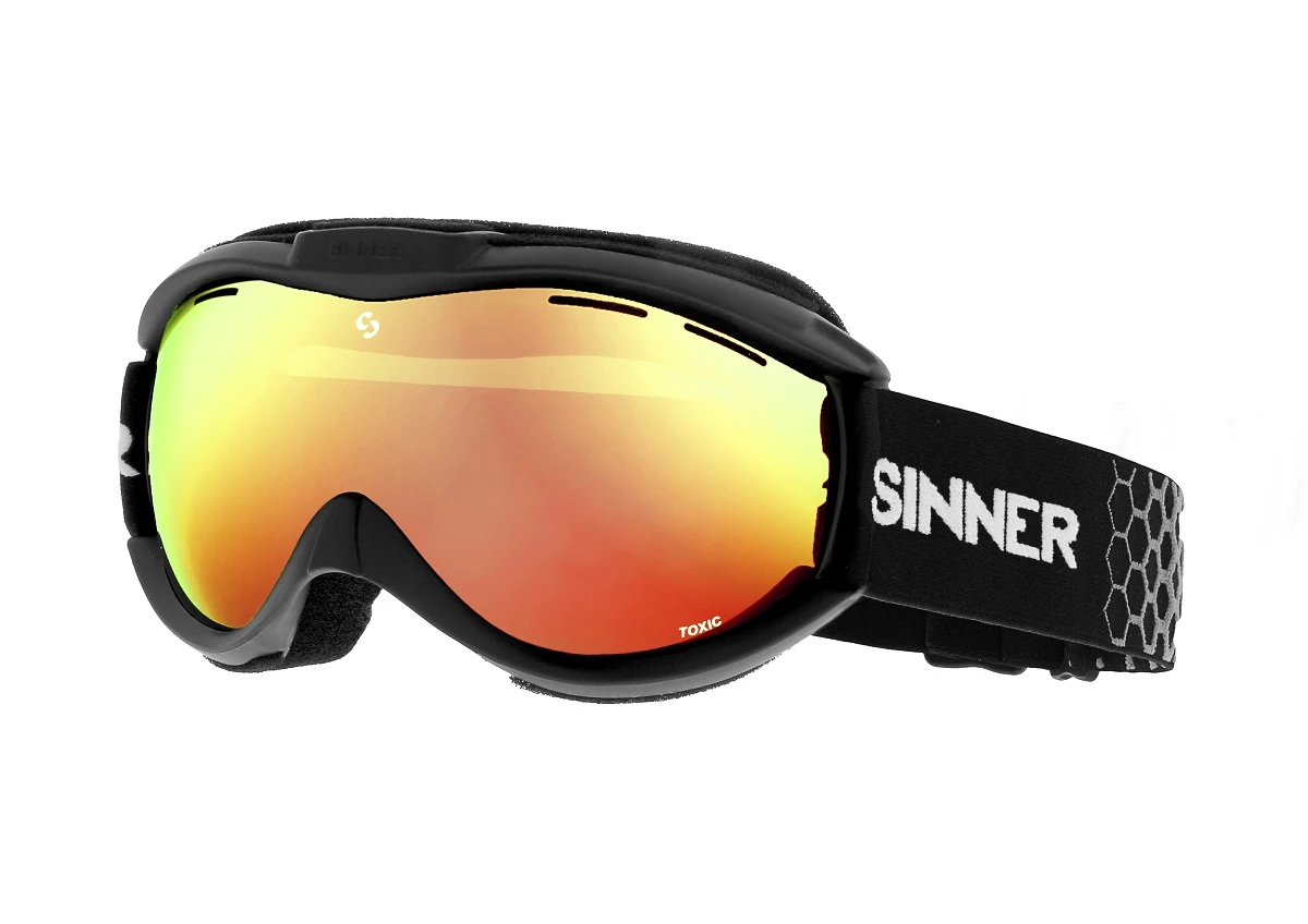 Sinner Toxic S Matte Blk - Dbl Full Red Mir - Afbeelding 2