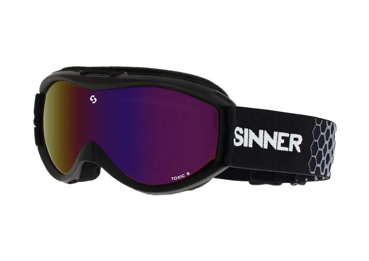 Sinner Toxic S Matte Blk - Dbl Full Red Mir